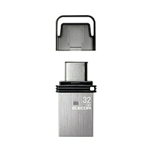 ELECOM(GR) USB (Android/iPadOS/Mac/Windows11Ή) Vo[ MF-CAU32032GSV m32GB /USB TypeA{USB TypeC /USB3.2 /Lbvn MFCAU32032GSV