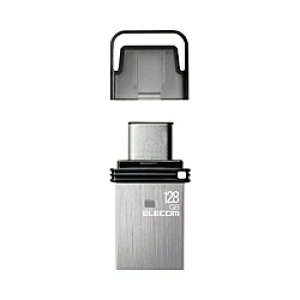 ELECOM(GR) USB (Android/iPadOS/Mac/Windows11Ή) Vo[ MF-CAU32128GSV m128GB /USB TypeA{USB TypeC /USB3.2 /Lbvn MFCAU32128GSV