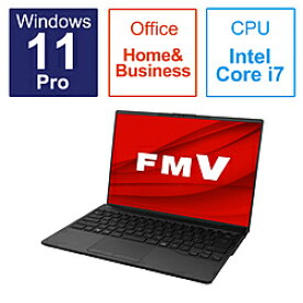 FUJITSU(富士通） ノートパソコン FMV LIFEBOOK UH-X/H1 ピクトブラック FMVUXH1B ［14.0型 /Windows11 Pro /intel Core i7 /メモリ：16GB /SSD：512GB /Office HomeandBusiness /日本語版キーボード /2023年1月モデル］ FMVUXH1B 【864】