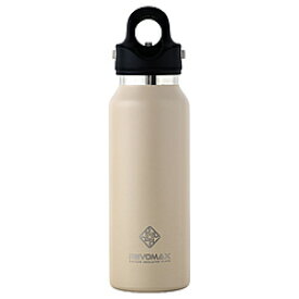 REVOMAX 炭酸対応真空断熱ボトル 12ozスリム［355ml/ワンタッチ］ REVOMAX サンドベージュ DWF-12755S-JP-V3 ［炭酸対応］ DWF12755SJPV3