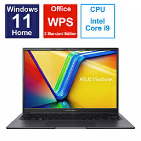 ASUS(エイスース) ノートパソコン Vivobook 14X (K3405) インディーブラック K3405VC-NZ140W ［14.0型 /Windows11 Home /intel Core i9 /メモリ：16GB /SSD：512GB /WPS Office /日本語版キーボード /2023年5月モデル］ K3405VCNZ140W