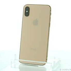 【中古】Apple(アップル) iPhoneXS 256GB ゴールド MTE22J／A SIMフリー【291-ud】