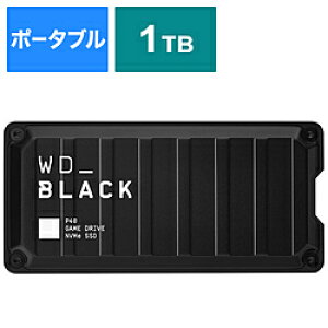 Western Digital WDBAWY0010BBK-JESN OtSSD USB-C{USB-Aڑ Q[p WD_BLACK P40(Mac/Windows11Ή) m1TB /|[^u^n WDBAWY0010BBKJESN
