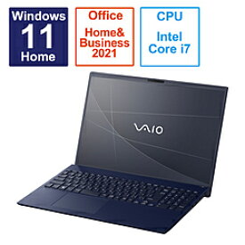 VAIO(バイオ) ノートパソコン VAIO F16 ネイビーブルー VJF16190111L ［16.0型 /Windows11 Home /intel Core i7 /メモリ：16GB /SSD：512GB /Office HomeandBusiness /日本語版キーボード /2023年6月モデル］ VJF16190111L