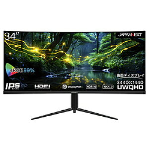 JAPANNEXT PCj^[ JN-IPSC34UWQHDR-H m34^ /UWQHD(3440×1440j /Ch /Ȗʌ^ /170Hzn JN-IPSC34UWQHDR-H