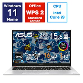 ASUS(エイスース) ノートパソコン Vivobook S 15 OLED BAPE Edition クールシルバー K5504VA-MA254W ［15.6型 /Windows11 Home /intel Core i9 /メモリ：16GB /SSD：1TB /WPS Office /日本語版キーボード /2023年08月モデル］ K5504VAMA254W [振込不可]