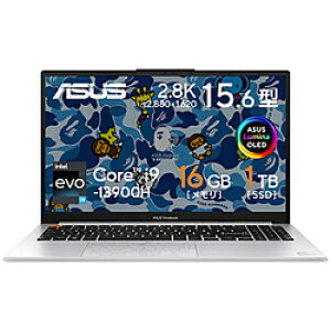ASUS(GCX[X) m[gp\R Vivobook S 15 OLED BAPE Edition N[Vo[ K5504VA-MA254W m15.6^ /Windows11 Home /intel Core i9 /F16GB /SSDF1TB /WPS Office /{ŃL[{[h /2023N08fn K5504