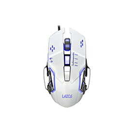 リーダーメディアテクノ ゲーミングマウス ホワイト L-MSG6-W ［光学式 /有線 /6ボタン /USB］ L-MSG6