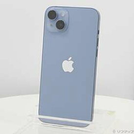 【中古】Apple(アップル) iPhone14 Plus 128GB ブルー MQ4H3J／A SIMフリー【291-ud】