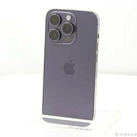 【中古】Apple(アップル) iPhone14 Pro 256GB ディープパープル MQ1E3J／A SIMフリー【291-ud】