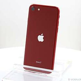 【中古】Apple(アップル) iPhone SE 第3世代 64GB プロダクトレッド MMYE3J／A SIMフリー【291-ud】