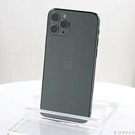 【中古】Apple(アップル) iPhone11 Pro 64GB ミッドナイトグリーン MWC62J／A SIMフリー【291-ud】