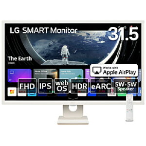 LG(GW[) PCj^[ SMART Monitor zCg 32SR50F-W m31.5^ /tHD(1920×1080) /Ch /60Hzn 32SR50F-W