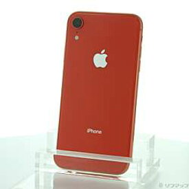 【中古】Apple(アップル) iPhoneXR 256GB コーラル MT102J／A SIMフリー【291-ud】
