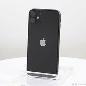 【中古】Apple(アップル) iPhone11 64GB ブラック MHDA3J／A SIMフリー【291-ud】