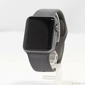 【中古】Apple(アップル) Apple Watch Series 3 GPS 38mm スペースグレイアルミニウムケース グレイスポーツバンド【291-ud】