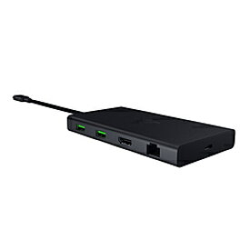 RAZER(レイザー) ［USB-C オス→メス カードスロットx2 / HDMI / LAN / φ3.5mm / USB-Ax4 / USB-Cx2] USB PD対応 100W ドッキングステーション Black RC21-02250100-R3M1 ［USB Power Delivery対応］ RC21-02250100-R3M1