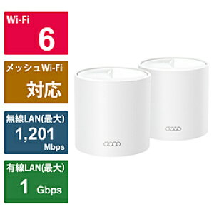 TPLINK Wi-Fi[^[ 1201+300Mbps Deco X10 2P(2pbN) mWi-Fi 6(ax) /IPv6Ήn DECOX102P