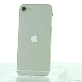 【中古】Apple(アップル) iPhone SE 第3世代 64GB スターライト MMYD3J／A SIMフリー【291-ud】