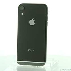【中古】Apple(アップル) iPhoneXR 64GB ブラック MT002J／A SIMフリー【291-ud】