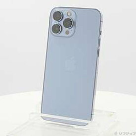 【中古】Apple(アップル) iPhone13 Pro Max 128GB シエラブルー MLJ73J／A SIMフリー【291-ud】