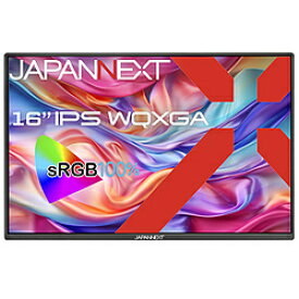 JAPANNEXT USB-C接続 PCモニター モバイルモニター JN-MD-IPS16WQXGAR ［16型 /WQXGA(2560×1600） /ワイド］ JNMDIPS16WQXGAR