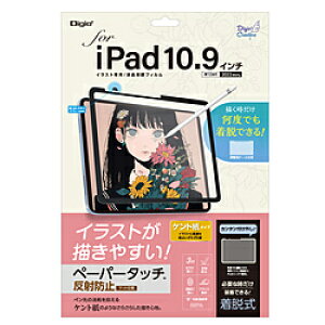 Nakabayashi 10.9インチ iPad(第10世代)用 着脱式ペーパータッチフィルム ケント紙タイプ TBF-IP22FDGPK TBFIP22FDGPK