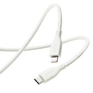 ELECOM(GR) iPhone [dP[u Type-C CgjOP[u 2m PD Ή MFiF } fɂ ϋv VR 炩 y Lightning RlN^[ iPhone iPad iPod AirPods Ή z ^C