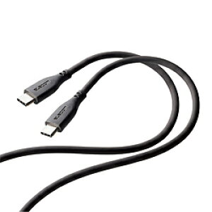 ELECOM(�G���R��) �^�C�vC �P�[�u�� USB Type C to Type C 1m PD 60W �f�����ɂ��� �V���R���f�� ���炩�� �y iPhone Android �X�}�z PC �� Type-C �@��Ή� �z RoHS�w�ߏ��� �O���[ �O���[ MPA-CCSS10GY �mUSB-C �� USB