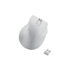 ELECOM(エレコム) マウス EX-G Lサイズ 抗菌(Chrome/Mac/Windows11対応) ホワイト M-XGL30DBSKWH ［BlueLED /無線(ワイヤレス) /5ボタン /USB］ MXGL30DBSKWH
