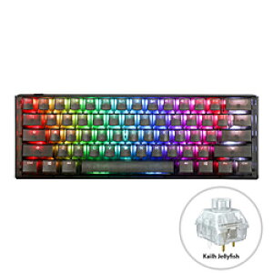 DUCKY Q[~OL[{[h One 3 Mini 60% Aura Edition(Kailh BOX JellyfishEpz) I[ubN dk-one3-aura-black-kjy mL /USBn ONE3AURABLACKKJY y864z