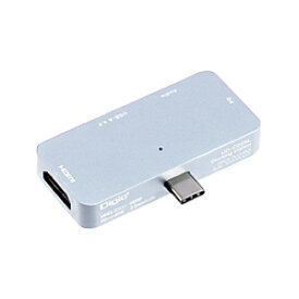 Nakabayashi ［USB-C オス→メス HDMI /φ3.5mm / USB-A / USB-C］USB PD対応 60W ドッキングステーション シルバー UD-C02SL ［USB Power Delivery対応］ UDC02SL