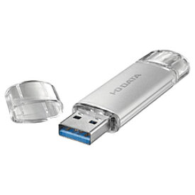 IO DATA(アイオーデータ) USBメモリ (Chrome/Android/iPadOS/Mac/Windows11対応) シルバー U3C-STD128G/S ［128GB /USB TypeA＋USB TypeC /USB3.2 /キャップ式］ U3CSTD128G/S