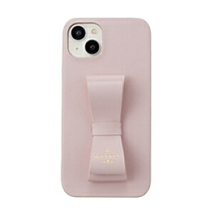 �����o�� Slim Wrap Case Stand �� Ring Ribbon iPhone 15 Plus LANVIN en Bleu Sakura Pink LBSPKSRIP2367 LBSPKSRIP2367