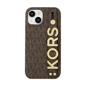 �}�C�P���R�[�X Slim Wrap Case Stand �� Ring iPhone 15 MICHAEL KORS Brown MKSRBRWWPIP2361 MKSRBRWWPIP2361