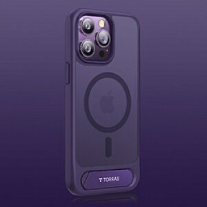 TORRAS�g���X UPRO Pstand Case for iPhone 14 Pro �P�[�X DarkPurple �g�[���X X00RP109K004