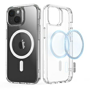 ESR iPhone 15 Plus�i6.7�C���`�jMagSafe�Ή��n�C�u���b�h�P�[�X ESR Clear ClassicHybridCase(HaloLock)foriPhone15Plus ClassicHybridCase