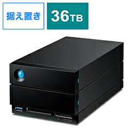 ELECOM(エレコム) STLG36000400 外付けHDD Thunderbolt 3接続 (Thunderbolt 3 / USB-A / DisplayPort / CF・SD・CFexpressカードリーダー) 2big Dock v2 ［36TB /据え置き型］ STLG36000400