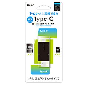 Nakabayashi USB2.0 Type-C＆A SDカードリーダー ［USB2.0 /スマホ・タブレット対応］ CRWDCSD88BK