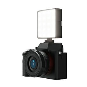 ELECOM(�G���R��) �B�e�p���C�g LED �r�f�I���C�g �l�p�` 8×8cm 5�i�K���� ���C�g 3�F���[�h USB�[�d�� 2000mAh �y Samsung Nikon Canon Sony �� �J���� �� �O�r �Ȃǂ̃A�N�Z�T���[�V���[��1/4�C���`�l�W�ɐ�