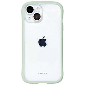 ナチュラルデザイン iPhone2023 6.1inch 2眼 Chrome-CLEAR ケース Chrome-CLEAR ピスタチオ iP23-61-CHC09 IP2361CHC09