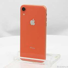 【中古】Apple(アップル) iPhoneXR 64GB コーラル MT0A2J／A SIMフリー【291-ud】