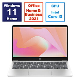 hp(エイチピー) ノートパソコン HP 14-ep0000 ナチュラルシルバー 806X9PA-AAAM ［14.0型 /Windows11 Home /intel Core i3 /メモリ：8GB /SSD：256GB /Office HomeandBusiness /日本語版キーボード /2024年4月モデル］ 806X9PAAAAM