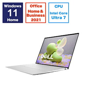 DELL(デル) モバイルノートパソコン XPS 13 9340 プラチナシルバー MX73-ENHB ［13.4型 /Windows11 Home /intel Core Ultra 7 /メモリ：16GB /SSD：512GB /Office HomeandBusiness /日本語版キーボード /2024年5月モデル］ MX73ENHB