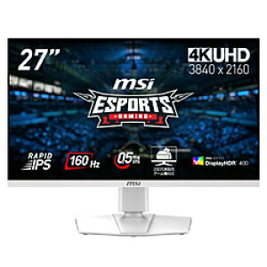 MSI(GGXAC) MAG 274URFW USB-CΉ Q[~Oj^[ zCg m27^ /4K(3840×2160j /Ch /160Hzn MAG274URFW