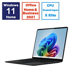 Microsoft(�}�C�N���\�t�g) Surface Laptop(��7����) �u���b�N �mCopilot+ PC /13.8�^ /Windows11 Home /Snapdragon X Elite /�������F16GB /SSD�F512GB /Office HomeandBusiness /2024�N6�����f���n ZGP00056