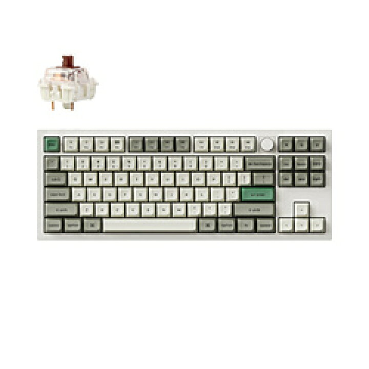 楽天市場】キークロン キーボード Q3 Max(茶軸・英語配列) シェル 