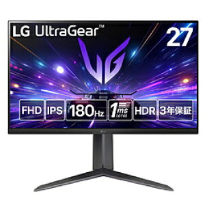 LG(GW[) 27GS65F-B Q[~Oj^[ UltraGear ubN m27^ /tHD(1920×1080) /Ch /180Hzn 27GS65F-B
