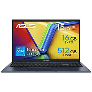 ASUS(�G�C�X�[�X) �m�[�g�p�\�R�� Vivobook 15 �N���C�G�b�g�u���[ X1504VA-I5165W �m15.6�^ /Windows11 Home /intel Core i5 /�������F16GB /SSD�F512GB /WPS Office /���{��ŃL�[�{�[�h /2024�N7�����f���n X1504VAI5165W