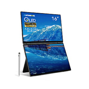 EHOMEWEI USB-C�ڑ� 2��ʃ��o�C�����j�^�[ X�V���[�Y(�^�b�`�p�l��) XQ-160PW �m16�^ /WQXGA(2560×1600�j /���C�h /60Hz�n XQ-160PW